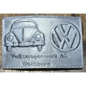 WA23169 VINTAGE 1970s **VOLKSWAGENWERK AG WOLFSBURG** VW BELT BUCKLE
